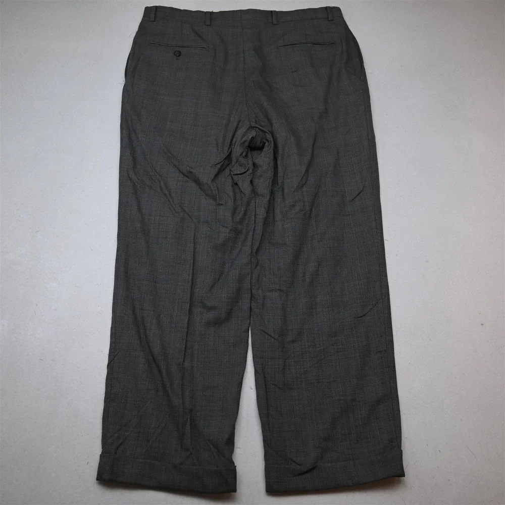Austin Reed 44R 36x30 Gray Glenn Check Wool Mens Jacket Pants Suit
